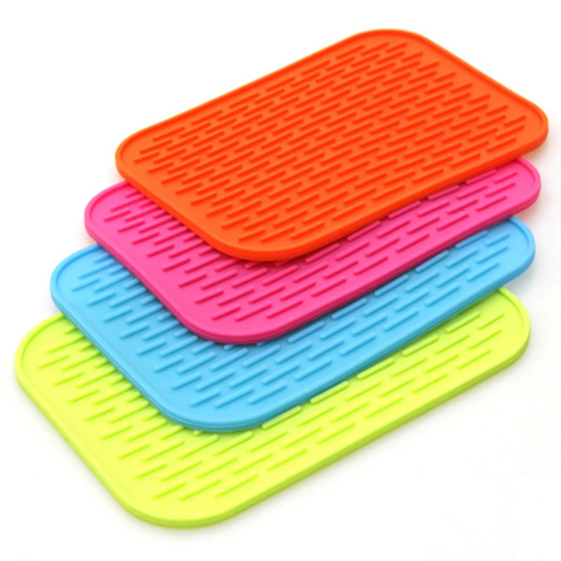 

Kitchen Sink Mat Dishes Cup Dry Mat Rack Silicone Pot Holder Heat Resistant Can Opener Non-slip Mat Table Placemat Coaster