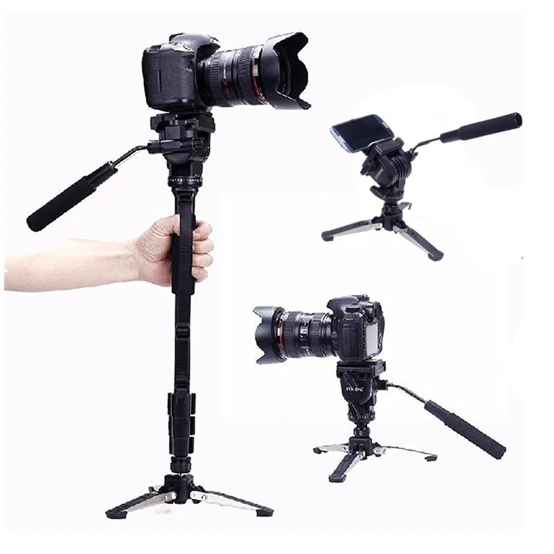 Монопод для Фотоаппарата Canon Nikon DSLR Yunteng 288 VCT-288 Pro + жидкая панорамная головка