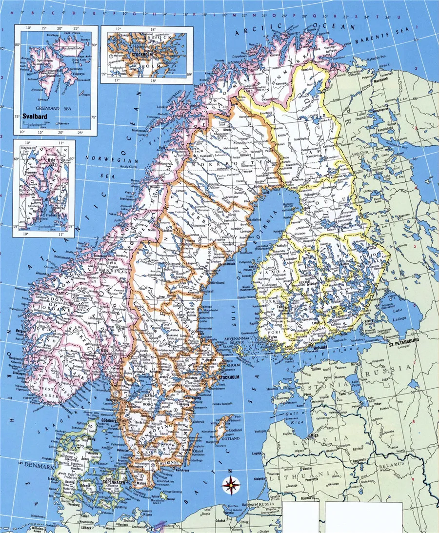 political-map-of-norway-sweden-finland-and-denmark