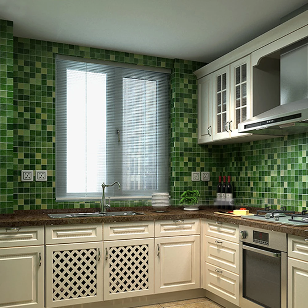 Cucina verde lucida : cucina acciaio e vetro. cucina a gas ...