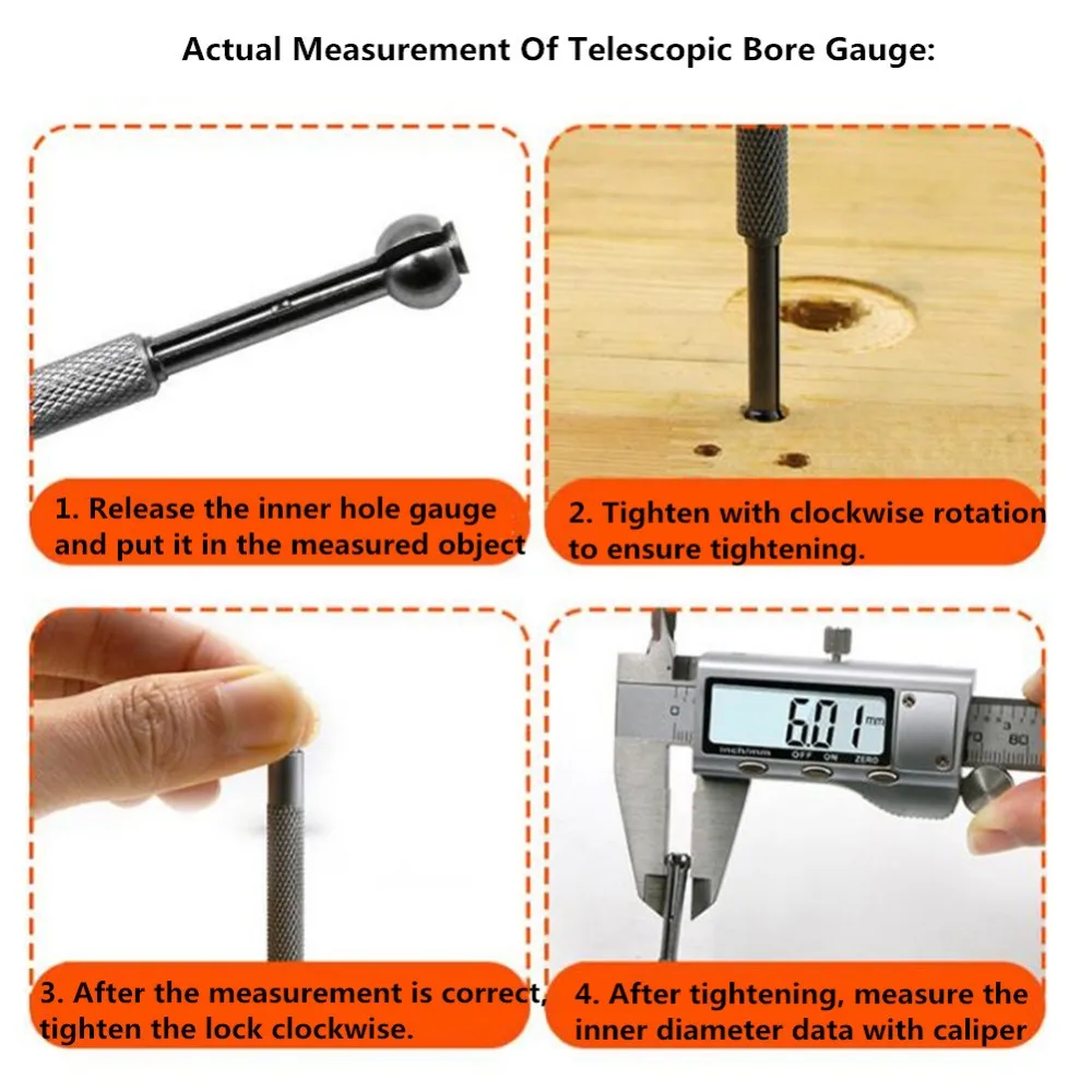 Small Hole Bore Gauge,Telescoping gauge,Measuring Tools B