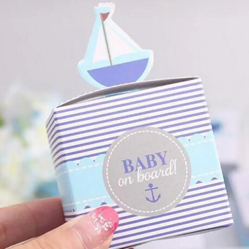 

100pcs Baby Cartoon Candy Box Birthday Gift Boxes for Guests Favors Cake Chocolate Box Party Supply Cupcake Paper Aniversario
