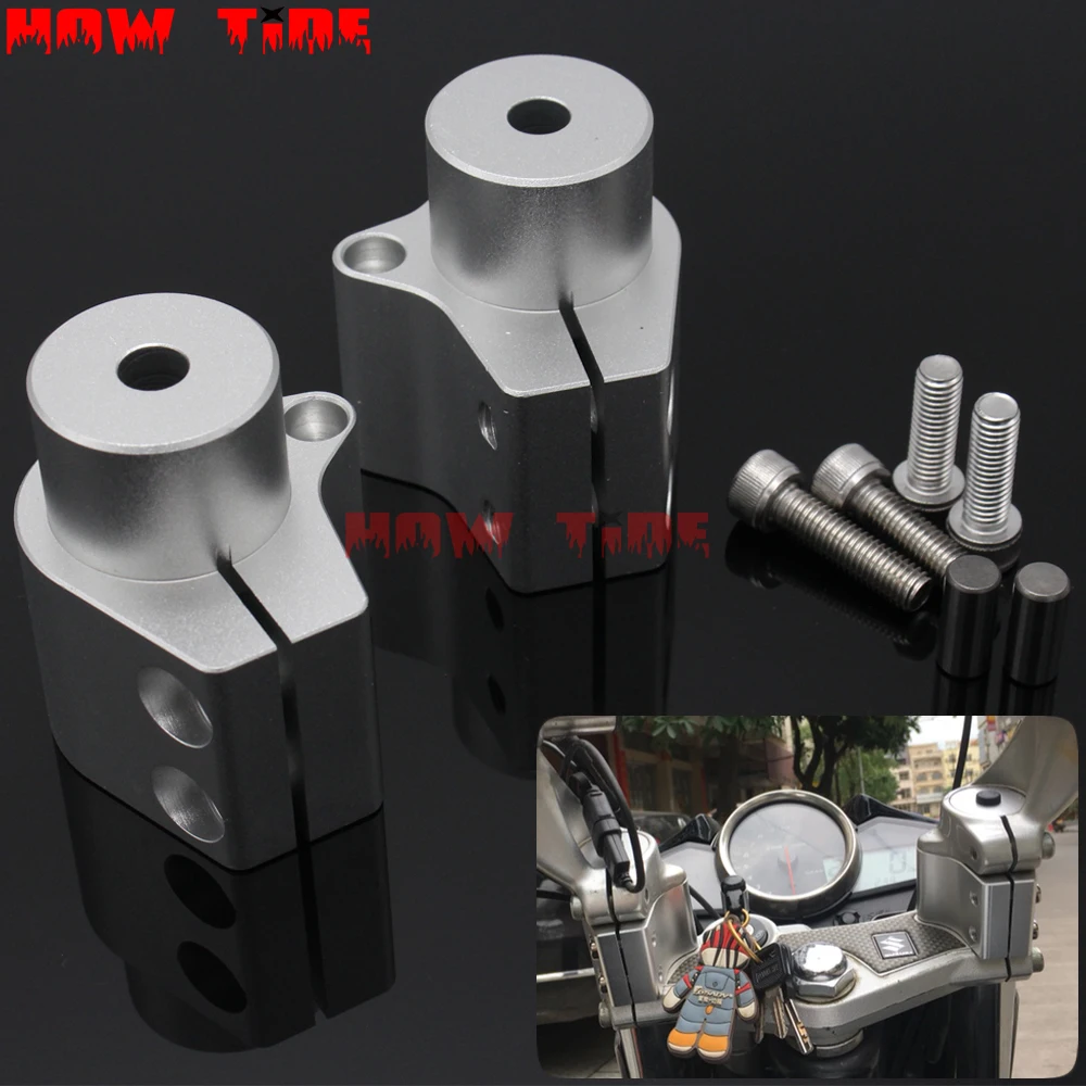 Motorcycle Accessories CNC Handle Bar Clamp Raised Extend Handlebar