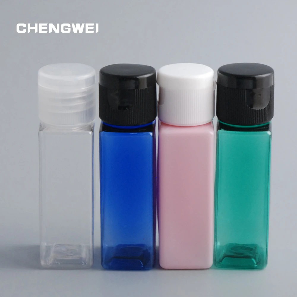 CHENGWEI 30ml Shampoo Plastic Travel Bottles With Flip Top Cap