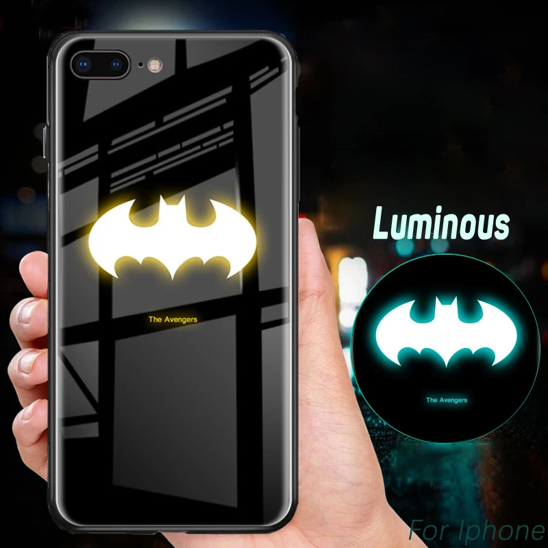 Luminous Case For iphone XS Max XR 6 6s Plus Glasses Cases Marvel Comics Cover X 10 7 8 Coque |