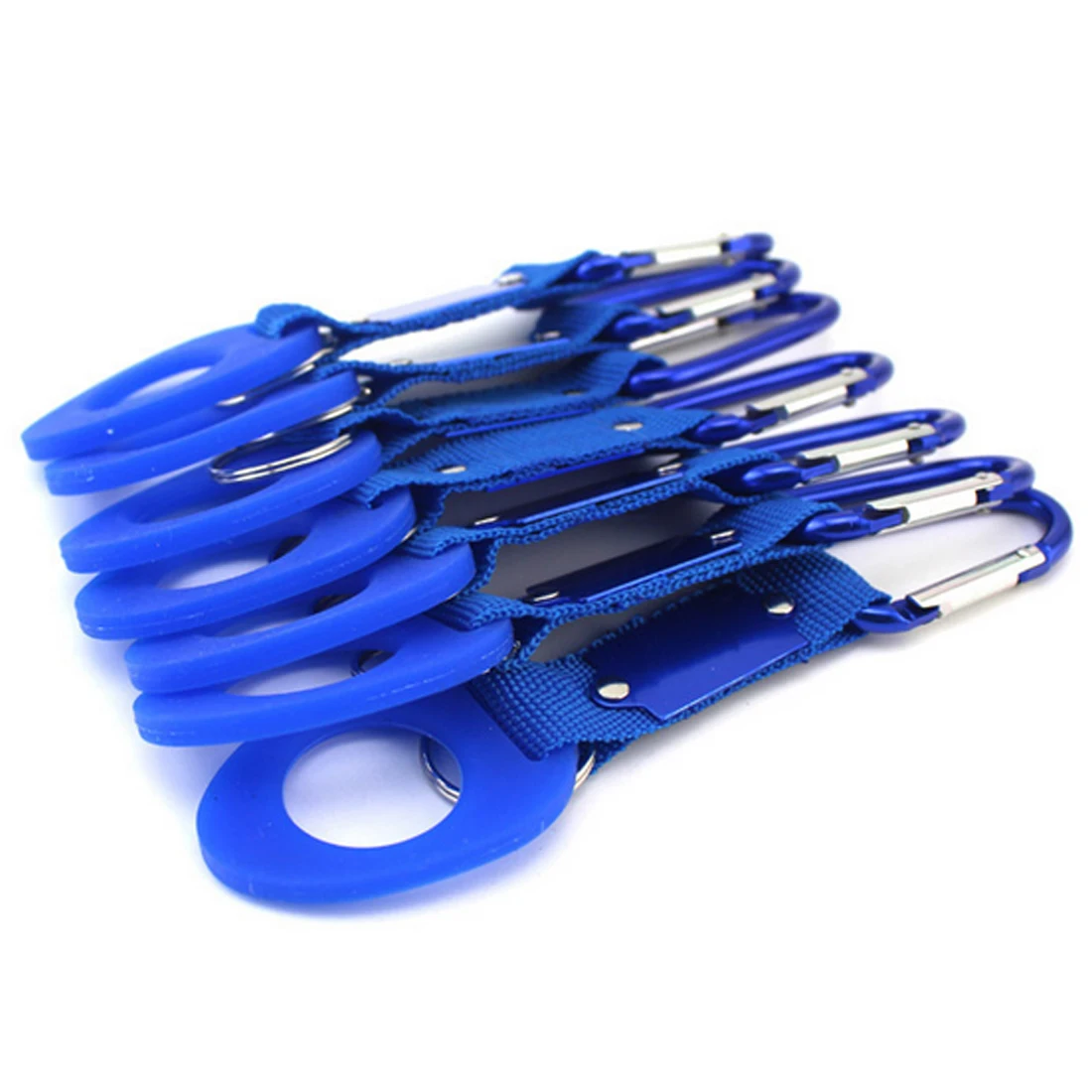 Outdoors الرياضة المطاط مشبك هوك حامل شماعات الألومنيوم حلقة تسلق كليب زجاجة شنقا المفاتيح بقاء أداة