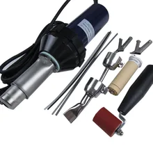 220 В 50 Гц 1600 Вт пистолет для сварки пластмассы+ 4x сварочная Насадка+ тепловой элемент+ ролик давления горячего воздуха пистолет алюминиевый корпус