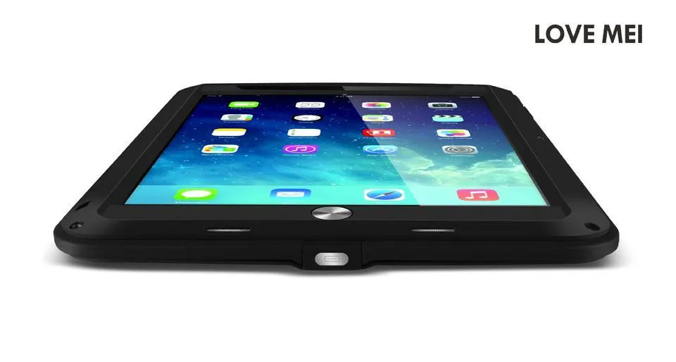 Любовь Мэй противоударный Водонепроницаемый Гибридный мощный чехол для iPad Mini 4 iPad Air 2 iPad Pro 9.7 temperd Стекло экран протектор