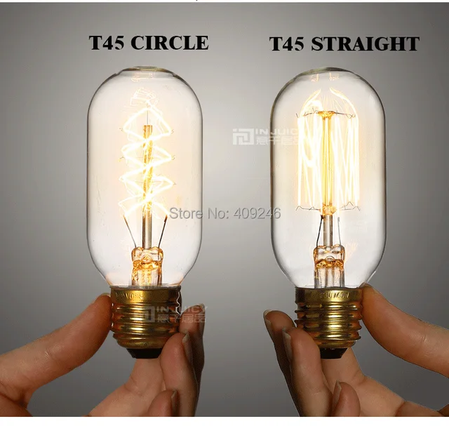 Ac220v 240v 10pcs T45 Circle Marconi Smoked Light Bulb Lamp Vintage Ac220v 240v 10pcs T45 Circle Marconi Smoked Light Bulb Lamp Vintage Edison Reproduction 40 Watt