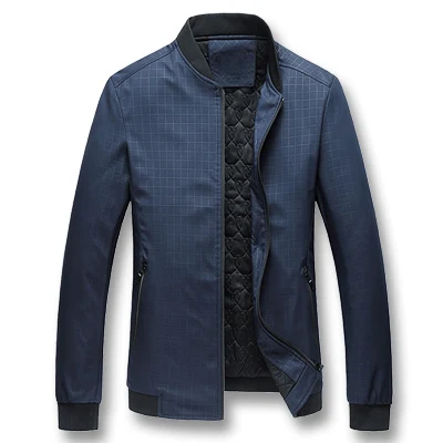 ISurvivor, мужские зимние толстые куртки и пальто на молнии, Jaqueta Masculina, мужские повседневные Модные приталенные куртки, верхняя одежда для мужчин - Цвет: Blue