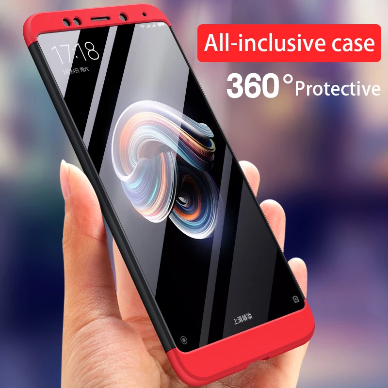 

FGHGF Shell Cover for Xiomi Xiaomi Redmi Note 5 5A 4X Prime 5 Pro Case for Xiaomi Redmi Y1 lite Cover 360 Full Protection Cases