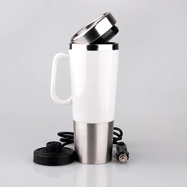 450ML 12 24V Portable Intelligent Auto Heating Bottle Car Boiling Water