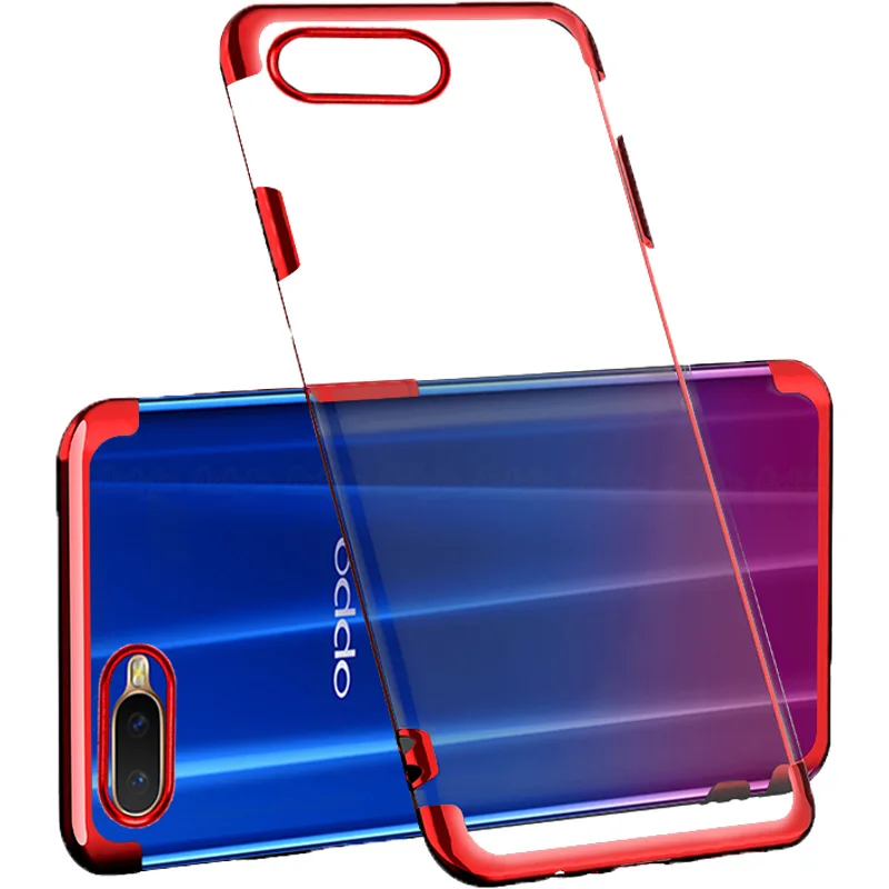 Роскошный чехол UVR из ТПУ с покрытием для OPPO R15X RX17 Neo мягкий A3S K1 полная защита