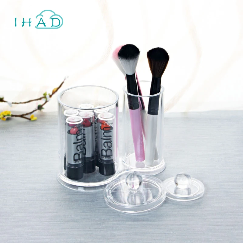 Crystal Cotton swabs box Lipstick Holder Makeup Cotton Pad Organizer