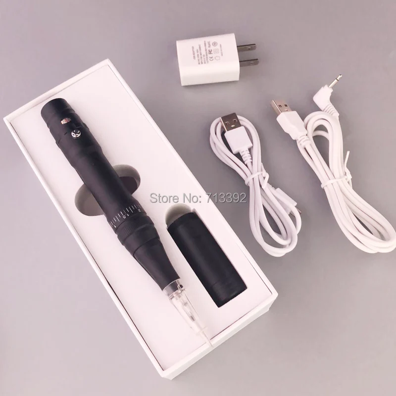 Black Professional Wireless Permanent Makeup Machine /Needles Cartridge tattoo machine kit