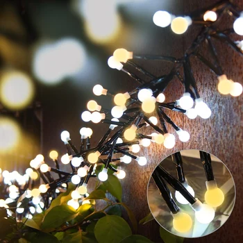 

Tomshine 400 Globe LED 26ft String Light Firecracker 8Mode Decorative Waterproof for Outdoor Indoor Wedding Xmas Garden Backyard