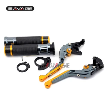 

For SUZUKI DL650 V-STROM GSX600F/GSX750F KATANA motorcycle clutch levers brake folding adjustable handlebar hand grips