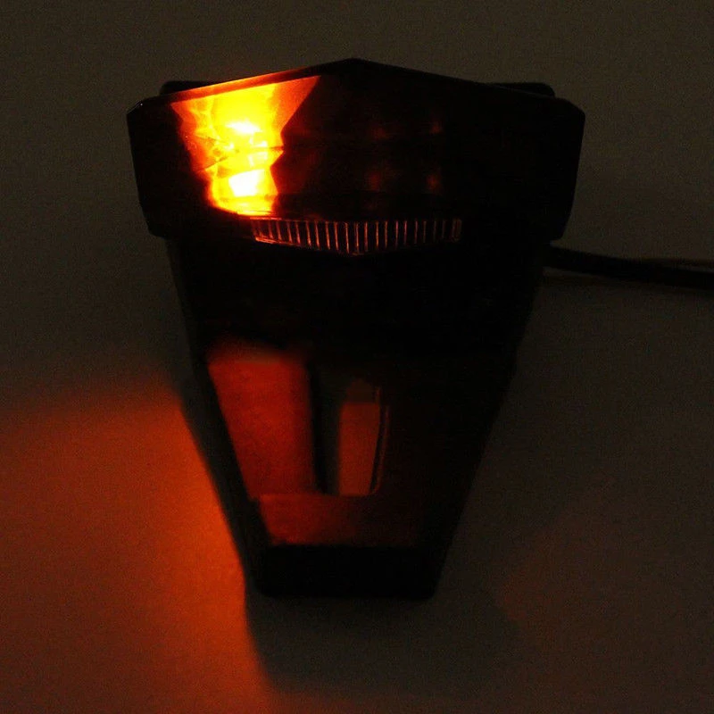 Fashion Red Lens Universal Motorcycle Dirt Bike Rear Fender Tail Brake Stop Light