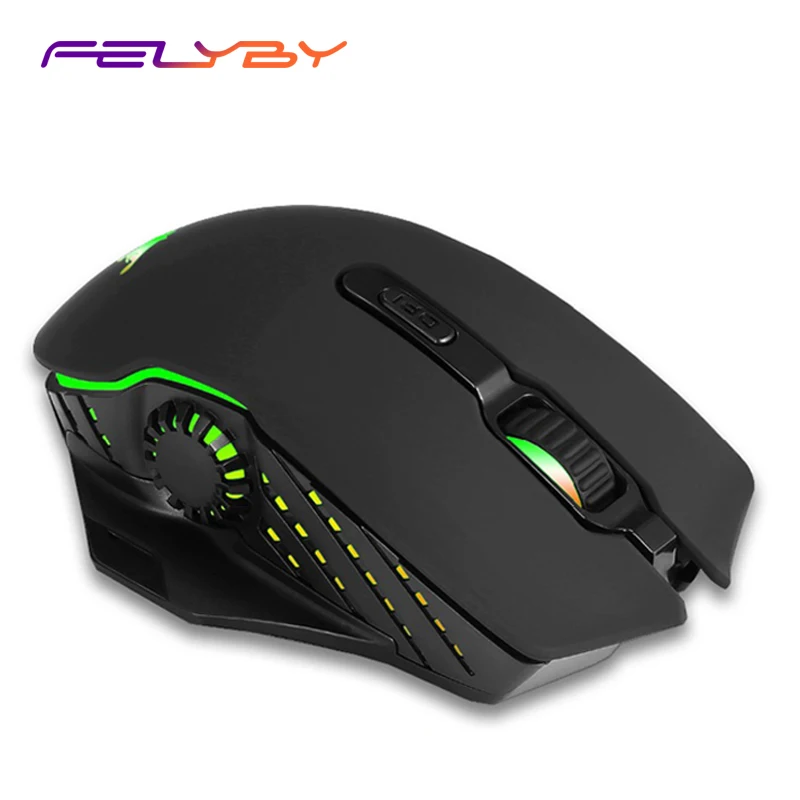 

FELYBY 2.4Ghz Wireless Gaming Mouse CW110 Computer Gaming Mouse Rechargeable Play Professional Game World
