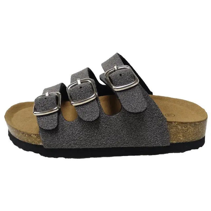 New casual boys Kids Slippers Summer Beach Children Cork Sandals Family Shoes Toddler Barefoot Flats Girls Slipper - Цвет: Gray