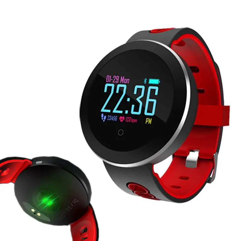 

Hmsoxnd Q 8 Smart Wristband Fitness Tracker tempered glass Smart Watch IP68 Waterproof Heart Rate Monitor Smart Bracelet