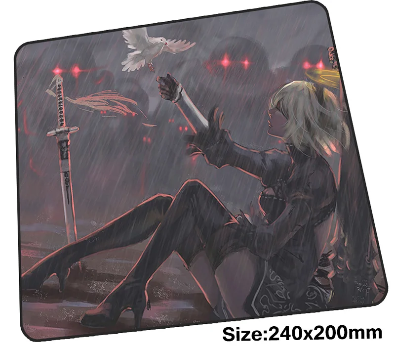 NieR Automata коврик для мыши геймер 240x200 мм notbook коврик для мыши Лидер продаж игровой коврик для мыши большой коврик для мыши locrkand стол для компьютера padmouse - Цвет: Size 240x200x2mm