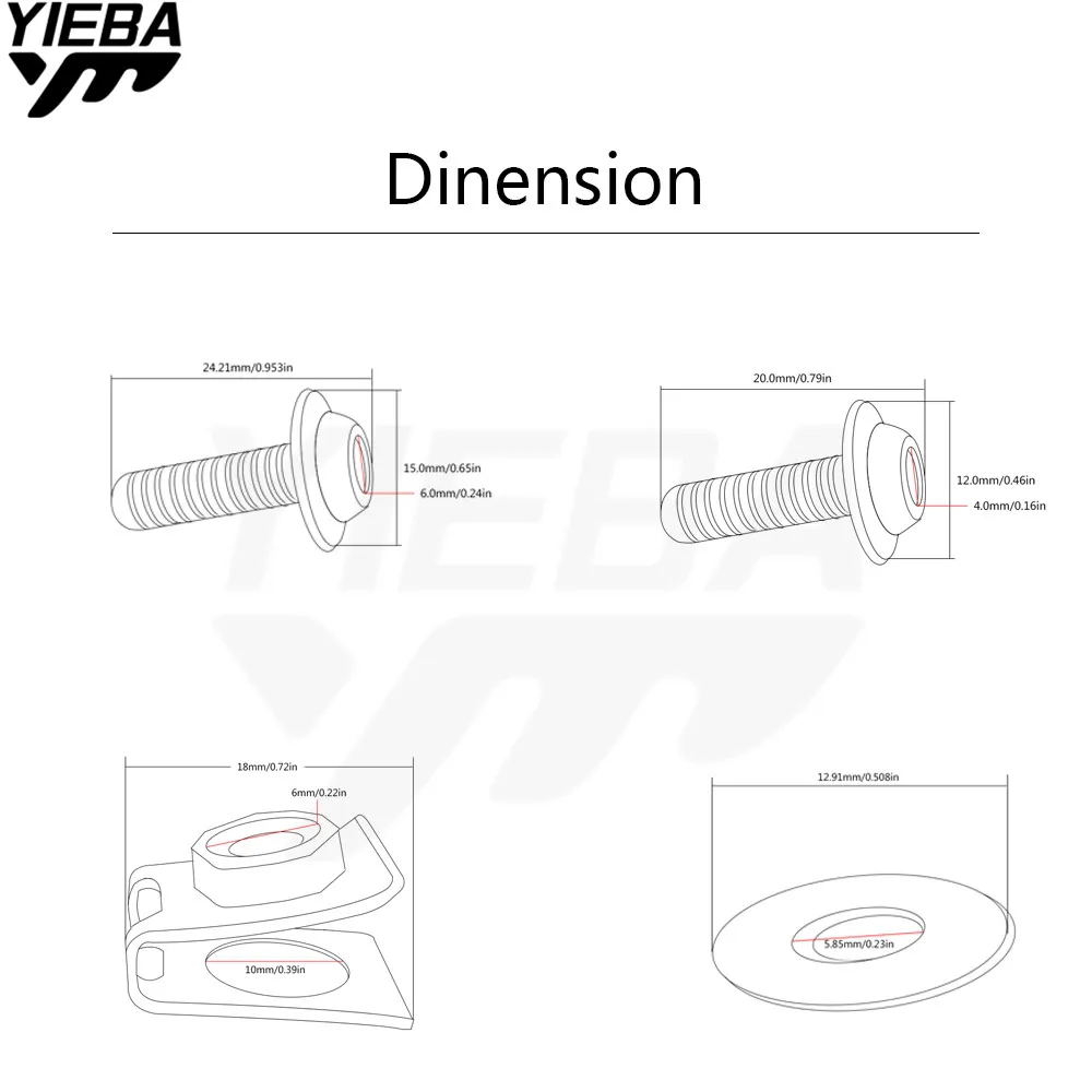 Винты с ЧПУ для мотоцикла ветрозащитные болты и лобового стекла Honda MSX125 GW250 EXC 125 200