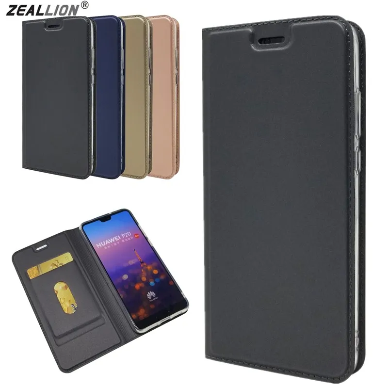 

ZEALLION For Huawei P8 P9 P10 P20 P30 Lite Mate 9 10 20 Pro Nova 2i Magnetic Voltage PU Leather Card Slot Flip Stand Case Cover