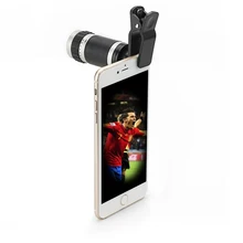 Профессиональный 8X18 Мини HD монокулярный телескоп с зажимом мобильный телефон бинокль Vista Зрительная труба для путешествий кемпинга