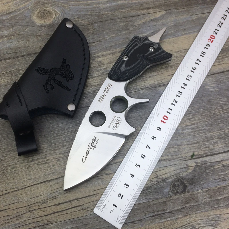 Top Quality SAR Tactical Fixed Blade Knife,D2 Steel Camping Knife