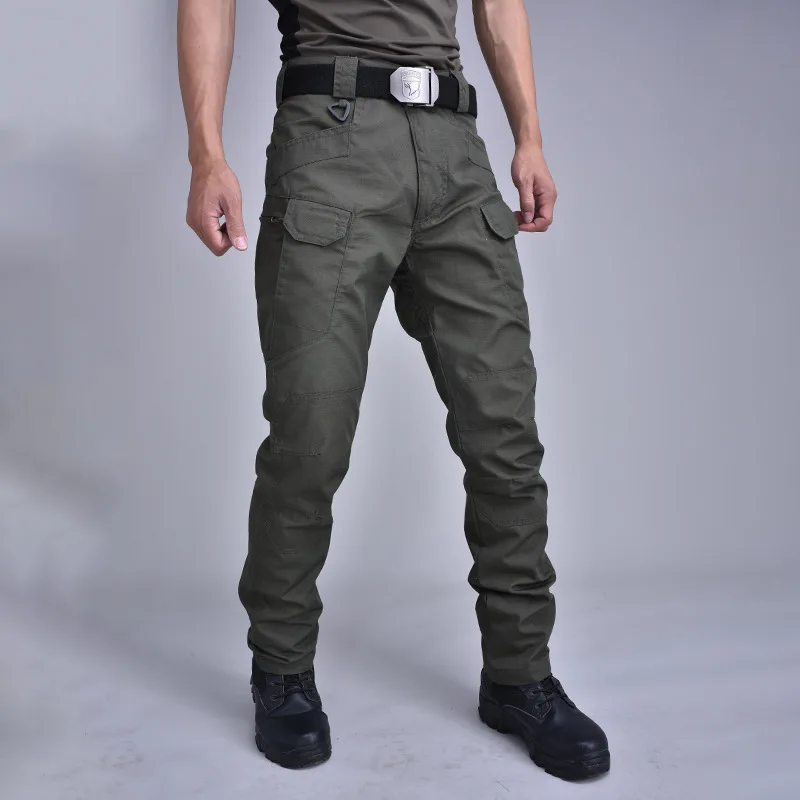 Billig 2019 Military Tactical Pants Wasserdichte Cargo Hosen Männer Atmungsaktive SWAT Armee Einfarbig Kampf Hose Arbeiten Jogger Größe S 3XL