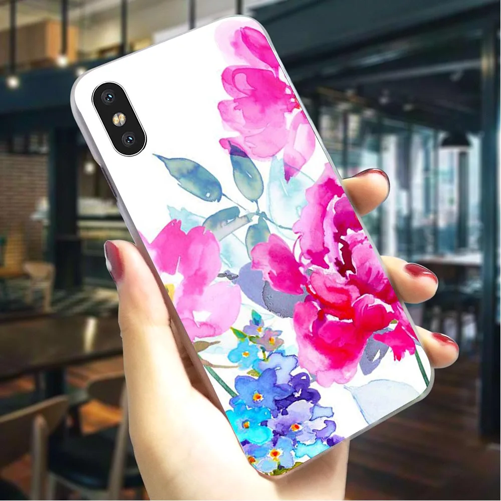 Plastic Phone Case for iPhone X Flowers tulips Cover for iPhone 8 Plus Covers 6 6S XR Xs Max 7 5S 5 SE Plastic Phone Case for iPhone X Flowers tulips Cover for iPhone 8 Plus Covers 6 6S XR Xs Max 7 5S 5 SE