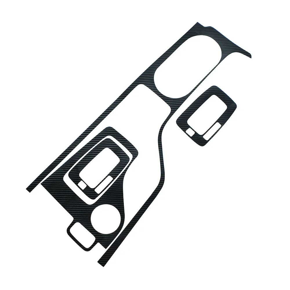 Carmilla углеродного волокна черный Автомобильный Внутренний барабан панель наклейка для Ford Everest LHD аксессуары - Название цвета: full set as picture