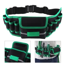 Sac à outils en toile multifonction Durable et étanche, sac à ceinture, pochette pour outils de réparation d'électricien, organisateur avec 8 trous 1 poche