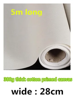 

28cm wide thick 380g pure cotton painting canvas roll for wholesale