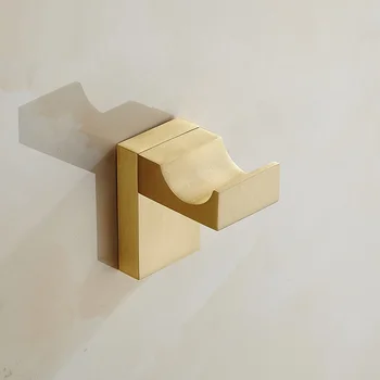 

Solid Brass Brush Gold Robe Hook Wall Mount Black Towel Hook Hanger Door Hanger Hook for Toilet Kitchen Home Bathroom Accessorie