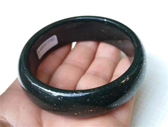 

FREE SHIPPING>>>@@ NEW GREEN SPARSE 100% NATURAL CHINAS XINJIANG HETIAN JADE BRACELET 60.7MM NEW