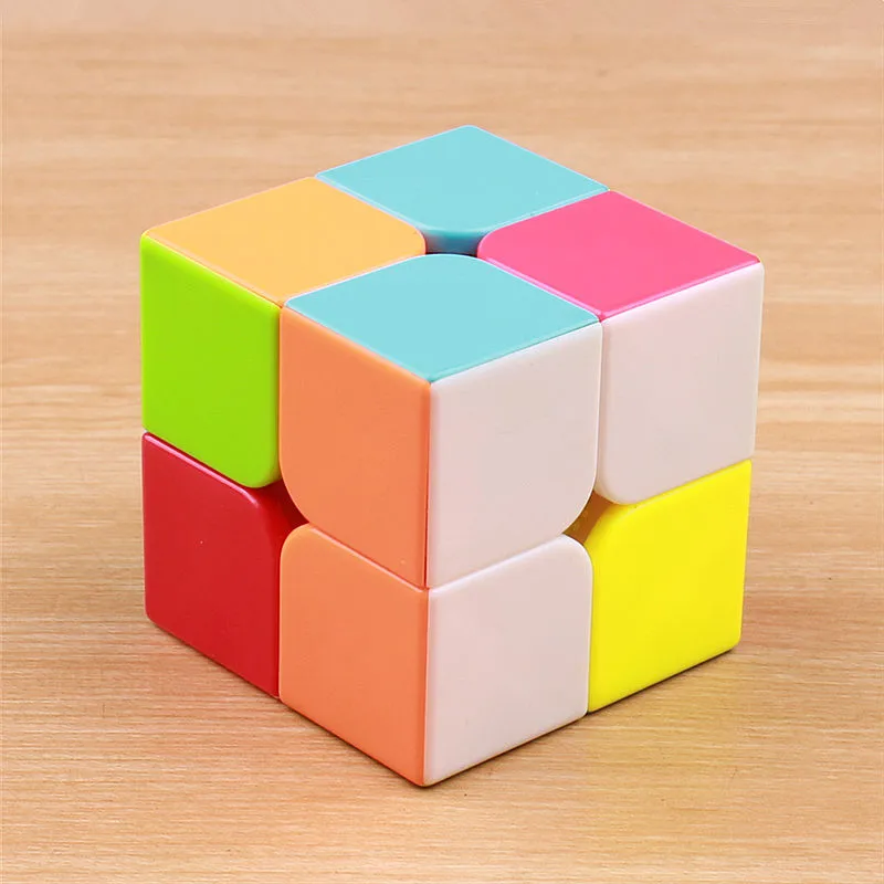 Меняться 2X2X2 MAGIC cube карман STICKERless 51 мм головоломки cube Профессиональный 2 х 2 скорости cube веселые развивающие игрушки для детей