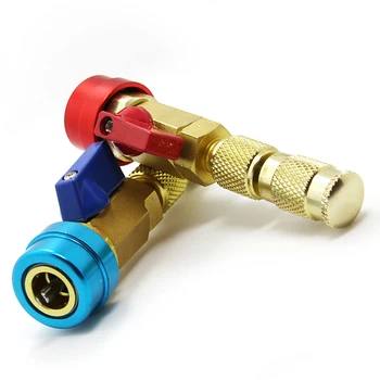 

1 Pair For standard R134a R12 Valve Core Remover Installer/Replace HAVC Car Automotive Schrader Valve Repair Tools High Low Side