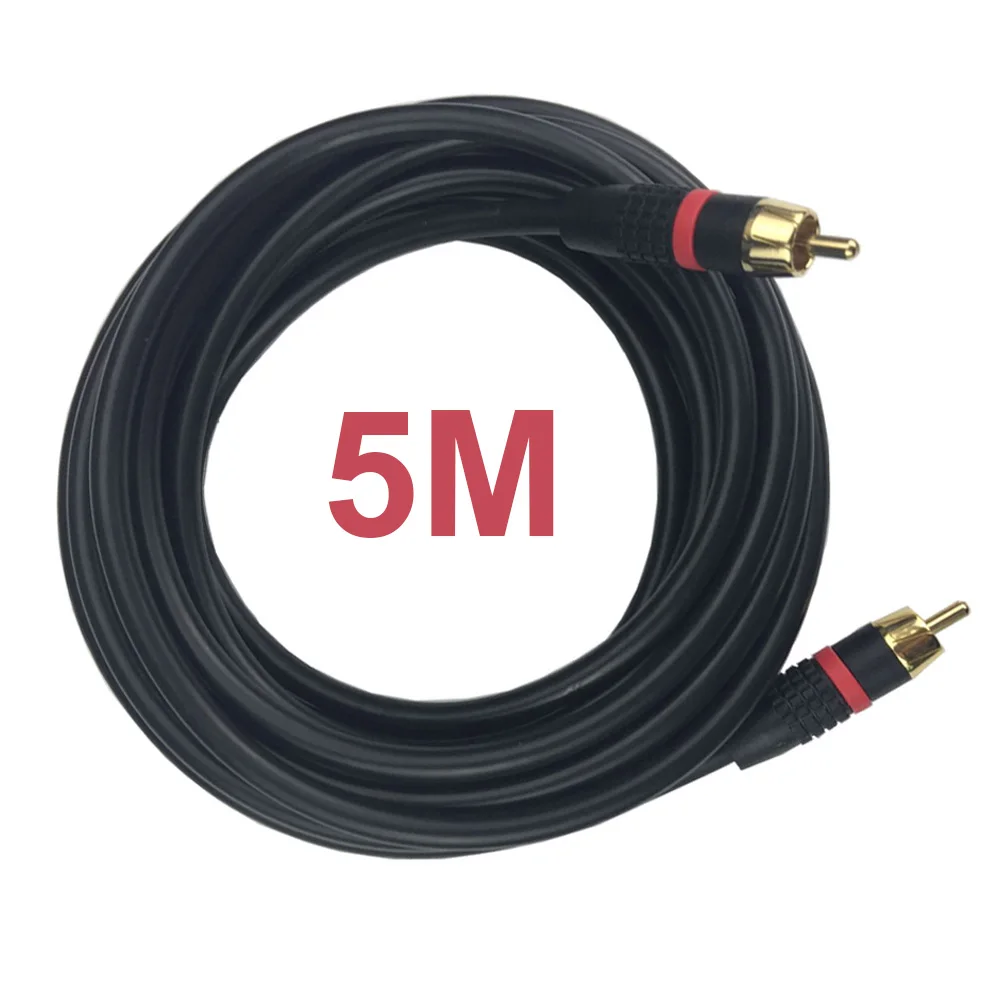 RCA кабель 5 м цифровой коаксиальный аудио и видео 15 футов позолоченный