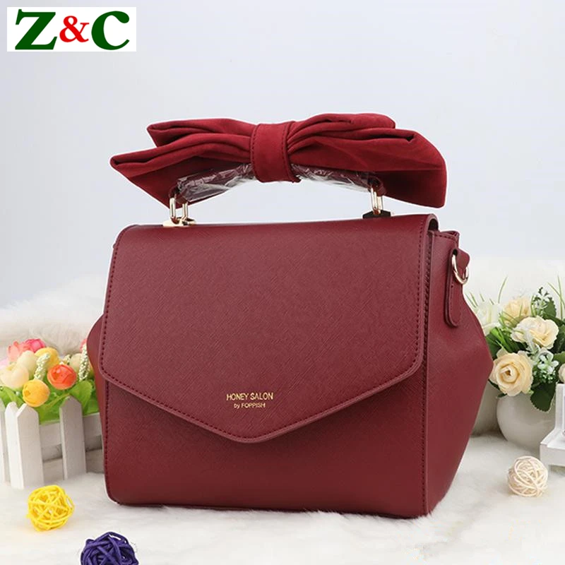 Anese Famous Designer Honey Salon Luxury Brand Bownot Women Tote Anese Famous Designer Honey Salon Luxury Brand Bownot Women Tote Bags Red Pink Handbags Lady Leather Shoulder Louie Bag In From
