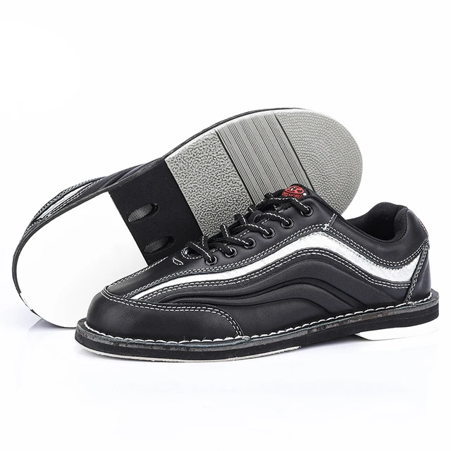 Special Offers Professional Men bowling shoes male anti-skid outsole sneakers genuine leather microfiber breathable Reflective sports shoes