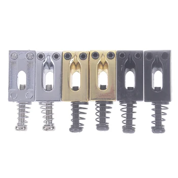 

2 PC Electric Guitar Part Saddles Chrome Tremolo Bridge Saddles Replacement Parts For Electric Guitar Spring Screw Accessories