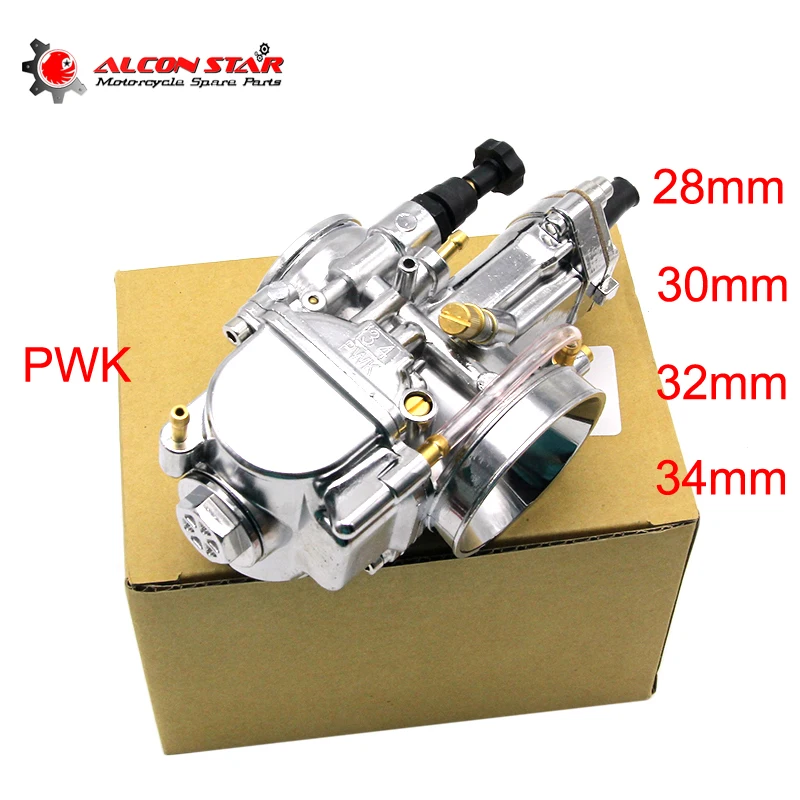 Alconstar 28 30 32 34 mm OKO PWK Carburetor Motorcycle Carburador With Power Jet Fit On Racing Motor 4T Engine ATV Bike