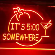 Его 500 где-то Маргарита неоновый Бар резьба вывески бар светодиодный неоновый знак винтаж домашний декор