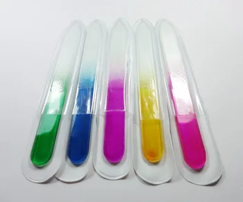 

Glass Nail Files 12CM/4.8" Crystal Nail Art Sanding File Multi color 1000PCS/LOT #NF012