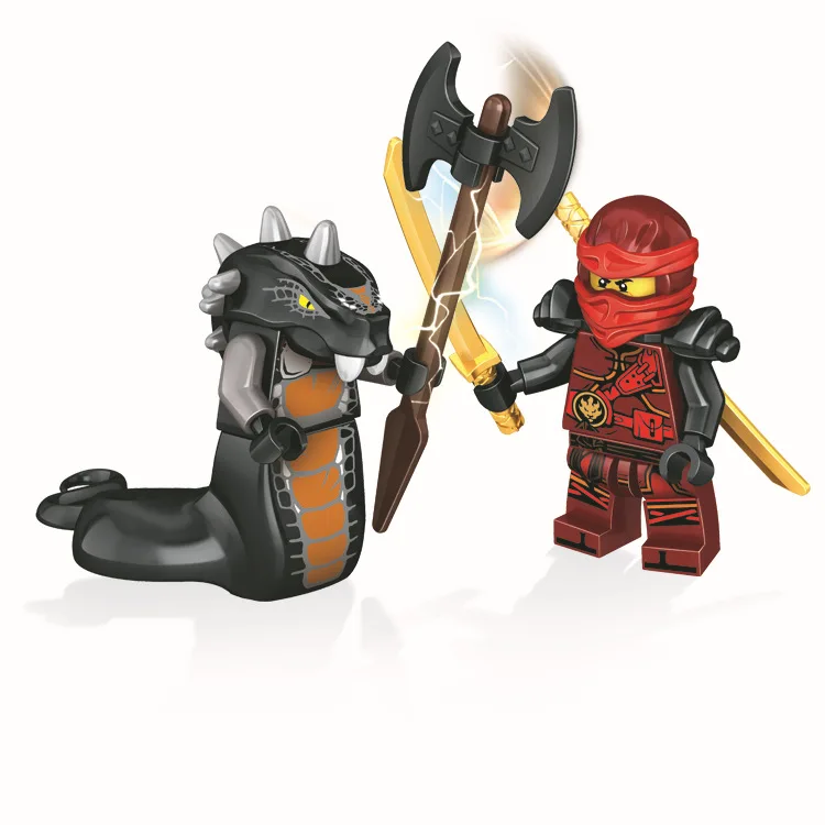 Ninja brick серия 24 шт./компл. строительные блоки героев фигурки Kai, jay, Cole, Nya Ллойд с Книги об оружии действие игрушечный ниндзя фигурные блоки подарки