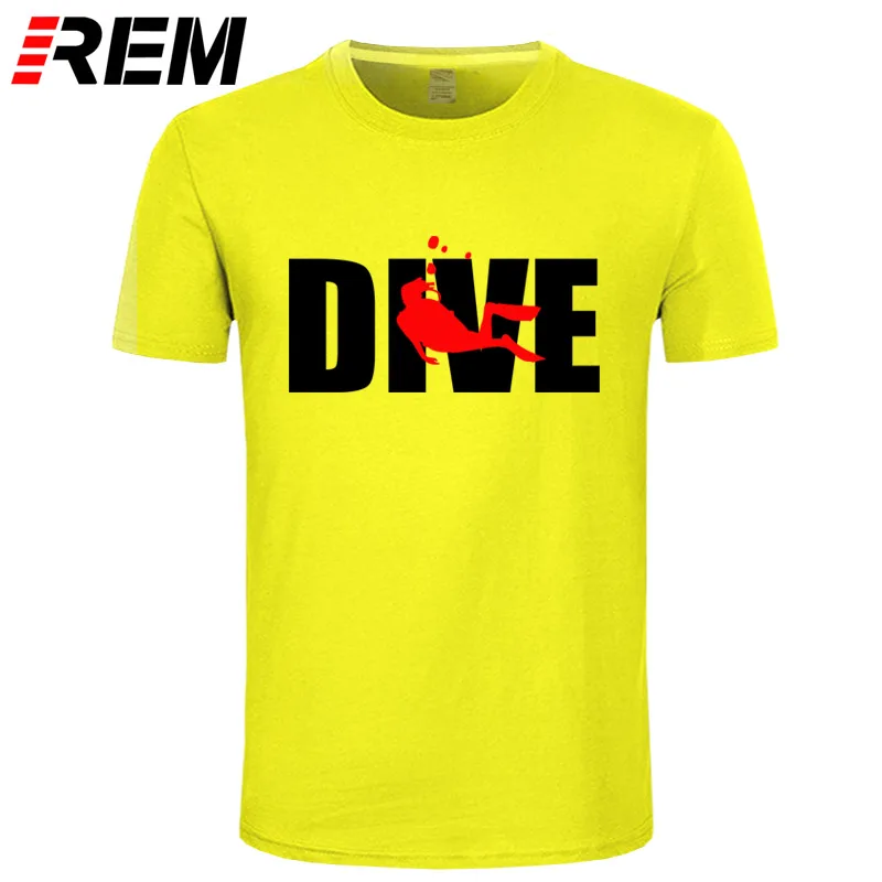 REM модная мужская женская футболка с принтом Evolution of Scuba Diver, футболка с круглым вырезом и короткими рукавами, летняя уличная футболка, забавная футболка - Цвет: 7