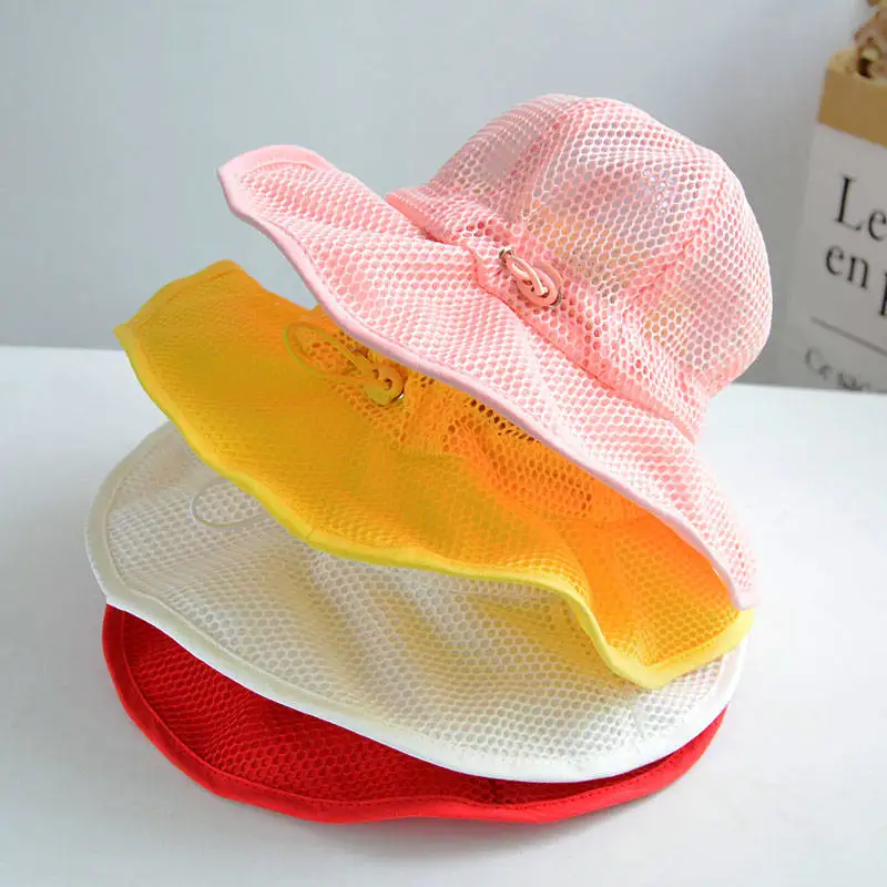 

Summer Baby Sun Hat Children Outdoor Anti UV Protection Beach Caps Kids Girl Swimming Fisherman's hat For 6-36mYears