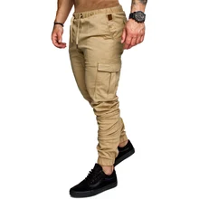 Мужские джоггеры повседневные хлопковые фитнес тренировки тактические Спортивные Брюки повседневные эластичные военные длинные брюки плюс размер 3XL брюки карго